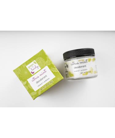 Citrus Mint Natural Deodorant Mineral + Probiotic Formula. Vegan. 2-oz Jar. - Buy Online on GoSupps.com