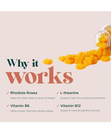 MAKE TIME Women's Rhodiola Gummies for Brain Health and Stress | Maltitol Solution Isomalt Pectin Citric Acid Sodium Citrate Vegetable Oil Carnauba Wax (30 Servings) - Buy Online on GoSupps.com
