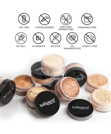 Buy Bellapierre Mineral Foundation SPF 15 - Vegan Cruelty-Free Hypoallergenic Loose Finishing Powder - Oil & Talc Free | 0.32 OZ HONEY 302 - Buy Online on GoSupps.com