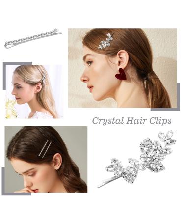 6 Pieces Rhinestone Wedding Hair Clips Bridal Crystal Pins - Mother's Day Gift - Buy Online on GoSupps.com