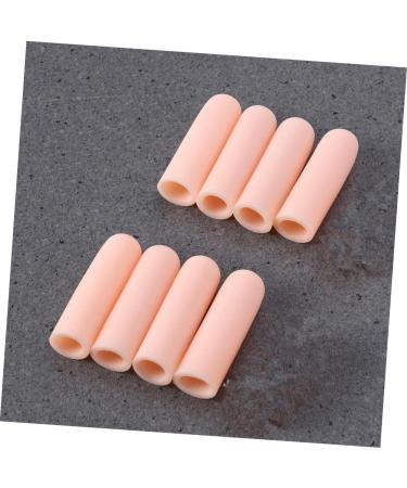 Silicone Gel Finger Cots 24 Pcs Toe Caps Thumb Protector Pain Set - Beige Invisible Toe Covers Protective Gear - Pack of 8 - Buy Online on GoSupps.com
