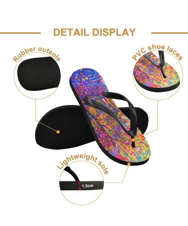 Mnsruu Autumn Tree Maple Leaf Flip Flops | Comfortable Sandals for Men & Women | Home Hotel Spa & Travel Slippers - Buy Online on GoSupps.com