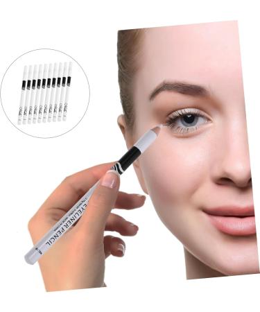 Healeved 20 Pcs Lying Silkworm Eyeliner Eyes Cosmetic Tools Waterproof Eyeliner Pencil Gel Wooden Pole White 1 count (Pack of 1) Whitex2pcs - Buy Online on GoSupps.com