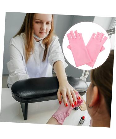 FOMIYES 3 Pairs Nail Gloves Manicure Gloves Nail Gloves Fingerless Gloves Gel Nail Gloves Gel Manicure Gloves Nails Gel Pink Nail Polish Spandex Protection - Buy Online on GoSupps.com