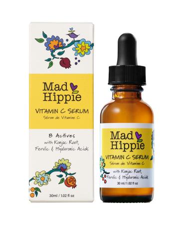 Mad Hippie Vitamin C Serum for Face with Hyaluronic Acid, Vitamin E & Ferulic Acid - Vitamin C Face Serum for Women/Men, Skin-Brightening Serum, 1.02 Fl Oz 1.02 Fl Oz (Pack of 1)