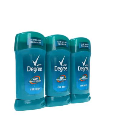 Degree Men's Cool Rush Deodorant 2.7 oz (3 Pack) - Packaging may vary - Buy Online on GoSupps.com