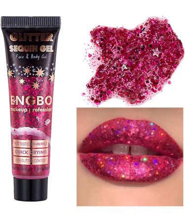 Body Glitter Gel - Colorful Sequin Eyeshadow & Hair Paint for Parties | Festival Makeup & Halloween | Cosmic Sparkle C002 - Buy Online on GoSupps.com