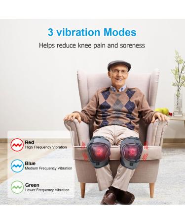 HONGJING Heated Knee Massager Brace Wrap - Pain Relief & Relaxation for Knee | Buy 1 Pair Online - Buy Online on GoSupps.com