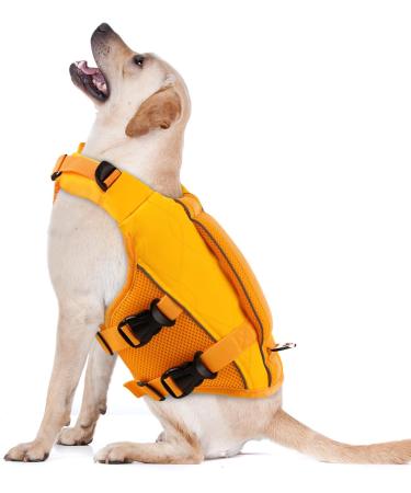 Convinit Dog Life Jacket - Waterproof Adjustable Life Jackets for Small Medium & Large Dogs - Perfect for Boating Swimming & Surfing with Reflective Strips & Handle - Orange - Buy Online on GoSupps.com