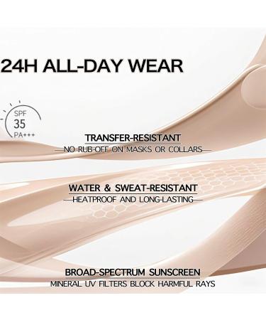 Mineral Powder Foundation SPF 35 Sunscreen Lightweight Loose Powder Hydrating Fair Neutral Coverage Natural Finish Base Makeup (Solar Linen) - Buy Online on GoSupps.com