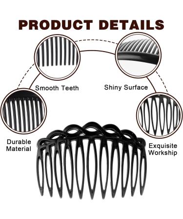 Ouligay 12Pcs Hair Combs Slides Hair Side Combs Plastic French Twist Decorative Hair Accessories for Girls Women Bridal Wedding - Buy Online on GoSupps.com