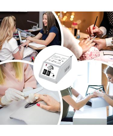 Shakven Manicure Pedicure Tools | Portable Electric File Nail Drill Machine Powerful Nail Tools with 6 Metal Drill Bits Electric Nail Drills White#c - Buy Online on GoSupps.com