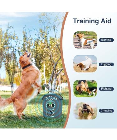 Antibell for Dogs - Ultrasound Anti-Barking Device with 3 Frequency Levels | Safe Training Collar for Small & Large Dogs | 50ft Range | Indoor & Outdoor Use - Buy Online on GoSupps.com