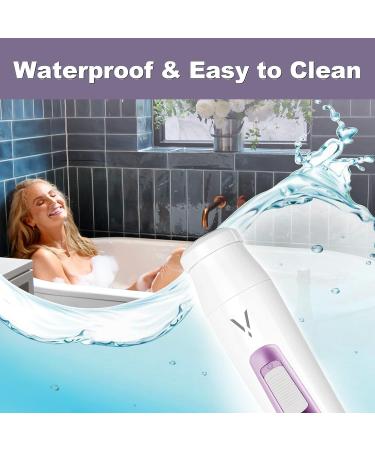 Rechargeable 4 in 1 Face Razors for Women - Facial Hair Removal & Eyebrow Trimmer - Painless Bikini Shaver for Body and Peach Fuzz - Waterproof Plum - Buy Online on GoSupps.com