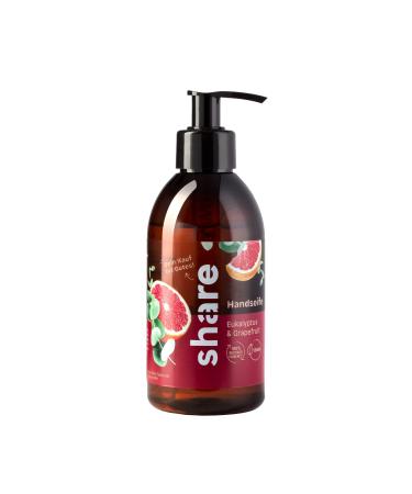 Share liquid soap eucalyptus & grapefruit 250 ml - soap provides a hygiene product to a person in need - vegan hand soap in the soap dispenser eucalyptus & grapefruit 250 ml (1 Pack)