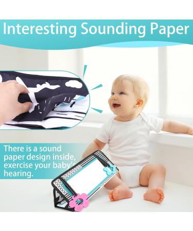 Shop Soft Contrast Baby Books with Mirror | Black & White Toys for Infants - Perfect for Baby Girls - Buy Online on GoSupps.com