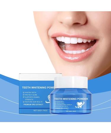 Teeth Whitening Powder Natural Teeth Whitening Powder Teeth Cleaning Powder Mint Teeth Whitening Teeth Beauty Powder Deep Cleans (2) - Buy Online on GoSupps.com