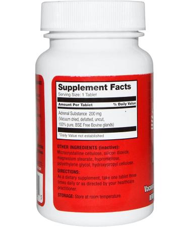 ULTRA Enterprises Raw Adrenal 200mg - 60 Tablets | Glandular Support Supplement - Buy Online on GoSupps.com