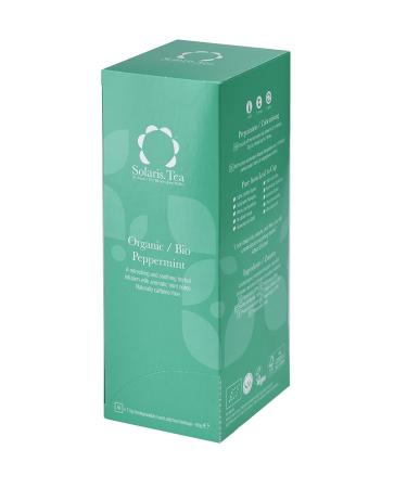 Buy Solaris Tea ORGANIC Peppermint - 40 Biodegradable Silk Tea Bags | Premium Quality Herbal Tea for Refreshing Flavor - Buy Online on GoSupps.com