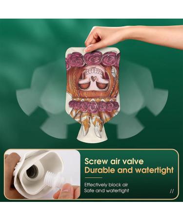 Feather Skull Hot Water Bottle with Plush Cover - Ideal Bed Warmer for Adults & Children (26.5x15.3cm) - International Shipping Available - Buy Online on GoSupps.com