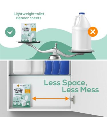 Buy Eco-Friendly Toilet Cleaner Sheets - 40 Strips | International Shipping - Buy Online on GoSupps.com