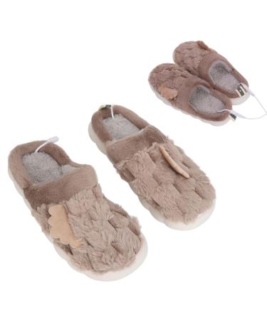 USB-Heiz slippers winter heating slippers men's electric heating shoes USB heating foot warmers soft non-slip foot warmers for cold weather (coffee)