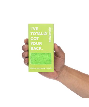 ExfoliMATE Magic Exfoliating Shower Cloth | Revitalize Skin & Achieve Youthful Complexion (Pocket 2.0 Green) - Shop Now - Buy Online on GoSupps.com