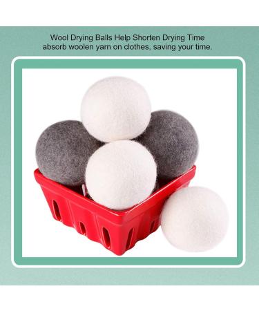 Buy Eco-Friendly Wool Dryer Balls - Reusable Fabric Softener Reduces Static & Wrinkles | Pack of 6 - Buy Online on GoSupps.com