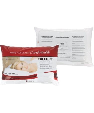 Core Products Tri-Core Cervical Support Pillow - Orthopedic Contour Pillow for Neck Pain - Standard Firm - 24 x 16 Full Size - White - Buy Online on GoSupps.com