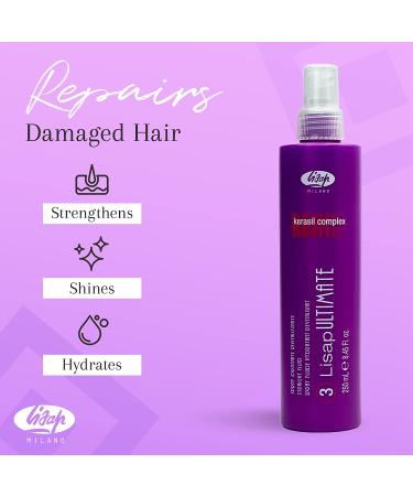 Lisap Ultimate Straight Fluid: Frizz Control Spray & Heat Protectant for All Hair Types - Buy Online on GoSupps.com