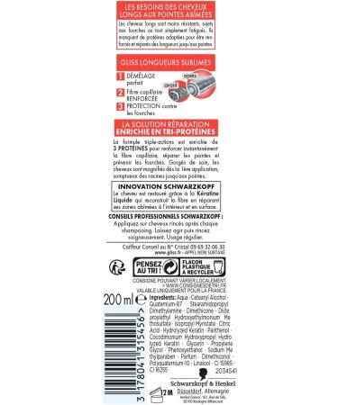 Schwarzkopf - Gliss - Sublime Lengths - Conditioner 200 ml - Pack of 2 - Buy Online on GoSupps.com