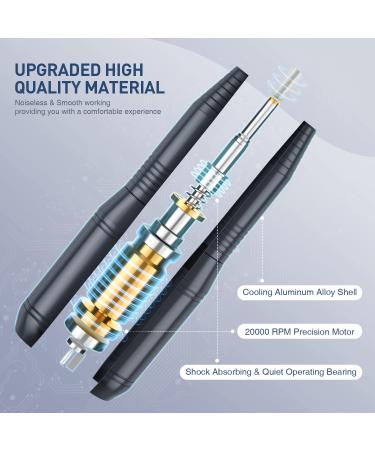 Buy Portable Nail Miller - 20 000 RPM Electric Nail Cutter Drill Kit for Gel Nails | Perfect Gift for Girls - Buy Online on GoSupps.com