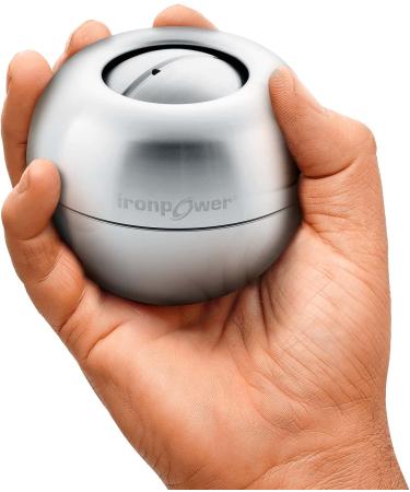 Kernpower Ironpower Gyroscopic Hand Trainer - Premium Stainless Steel with High-End Rotor | Original Silver | International Shipping Available - Buy Online on GoSupps.com