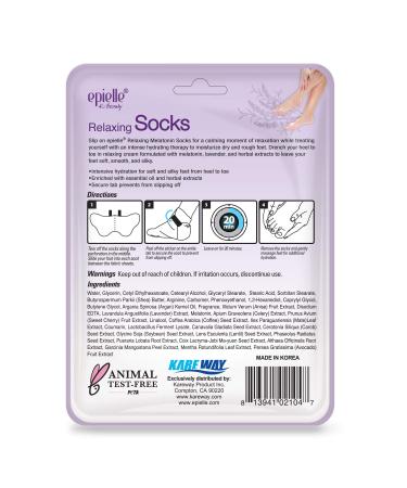 Epielle Lavender and Hemp Socks and Gloves Set | Moisturizing Cream with Relaxing Lotion | 12 Pack Gift for Women | Spa Relaxation Gift in Purple - Buy Online on GoSupps.com