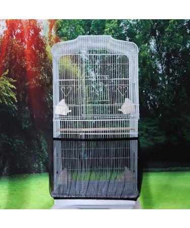 Adjustable Large Bird Cage Cover Seed Catcher for Parrot Macaw - Nylon Skirt Seed Guard - 2pcs - Buy Online on GoSupps.com
