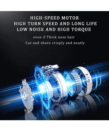 Professional USB Rechargeable Nose Hair Trimmer for Men | Painless Ear & Nose Grooming Kit - Precision Hair Remover - Buy Online on GoSupps.com