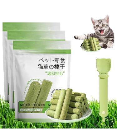 Cat Grass Teething Stick Cat Grass Teething Stick Hairballs Cat Grass Teething Sticks for Indoor Cats Cat Teeth Cleaning Cat Grass Stick for Cadental Care Increase Appetite (18pcs)