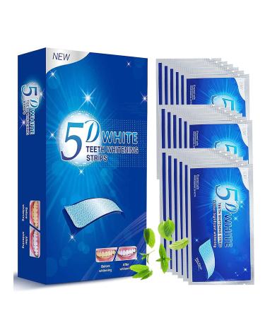 MELARQT White Stripes Bright White Teeth Whitening Strips Professional Teeth Stain Removal Efficiently Removes Tough Stains Teeth Whitener for Home Use (28 Pieces 14 Pairs)