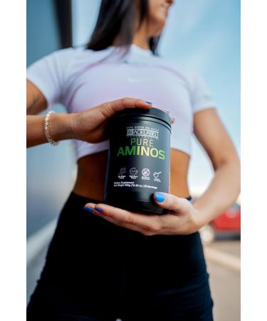 BLACKLABEL Supplements Pure AMINOS Essential Amino Acids Green Apple 30 Servings Vegan Post-Workout Recovery Powder Low Calorie Amino Acid Supplement for Muscle Support and Performance - Buy Online on GoSupps.com