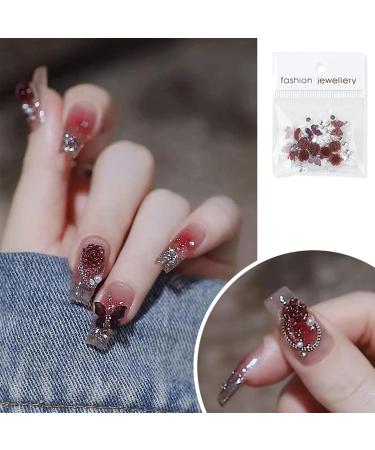 FEIlei Camellia Nail Jewelry Elegant Resin Flower Design DIY Nail Wedding Nail Charms - Buy Online on GoSupps.com