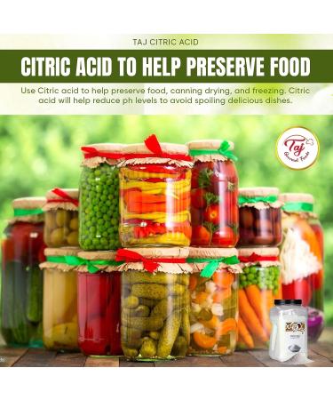 TAJ Citric Acid 8lbs - 100% Food Grade All Natural Cleaning Agent & Beauty Ingredient for DIY Bath Bombs - Buy Online on GoSupps.com