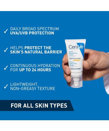 CeraVe AM Facial Moisturising Lotion SPF30 for Normal to Dry Skin - 52ml - Buy Online on GoSupps.com