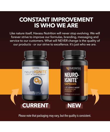 HAVASU NUTRITION Nootropic Brain Supplement with St. John's Wort - Memory, Focus, Clarity - 60 Count - Buy Online on GoSupps.com