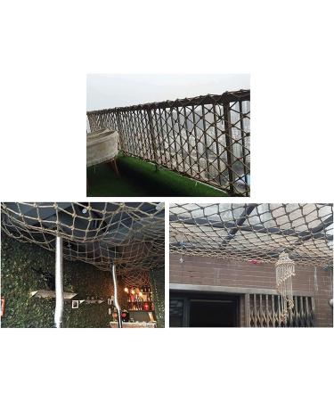 Child Security Net Hemp Rope Cargo Net Outdoor Birds Net Garden Plant Fence Net Kids Rope Ladder Swing Railing Net (3 * 5m(10 * 16ft)) () - Buy Online on GoSupps.com
