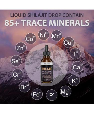 Shilajit Resin Organic Liquid Supplement Shilajit Himalayan Organic Liquid Vitamins for Women and Men 85+ Trace Minerals Alternative to Resin & Capsules Energy & Immune Function Vegan 60 ml 2 Fl Oz (Pack of 1) - Buy Online on GoSupps.com