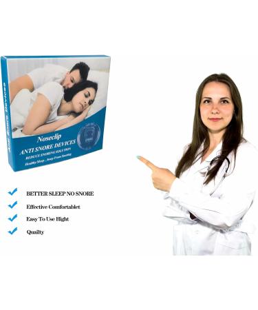 4-Pack Snore Stopper Silicone Nose Clip - Anti Snoring Solution for Men and Women - Buy Online on GoSupps.com