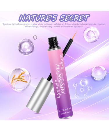 Premium Eyelash Growth Serum & Eyebrow Enhancer - Aomock Lash Boost Serum for Longer Fuller Thicker Lashes & Brows - 5ml - Buy Online on GoSupps.com