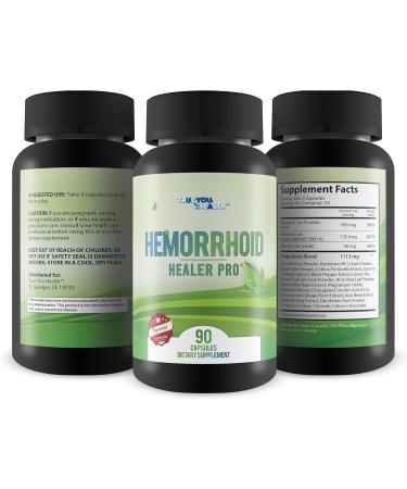 Hemorrhoid Healer Pro - Extra Strength Hemorrhoid Pills | Natural Treatment for Gut & Colon Health - Buy Online on GoSupps.com