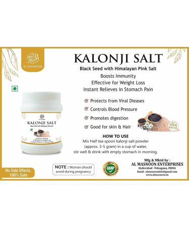 QURA Kalonji Salt/Namak Kalonji/Black Seed with Himaliyan Salt 100 GRMS - Buy Online on GoSupps.com