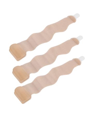 3 pieces toe overlap Hallux valgus correction bandage elastic fabric toe corrector wrap big toe separator pain relief day-night support